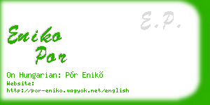 eniko por business card