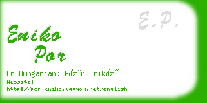 eniko por business card